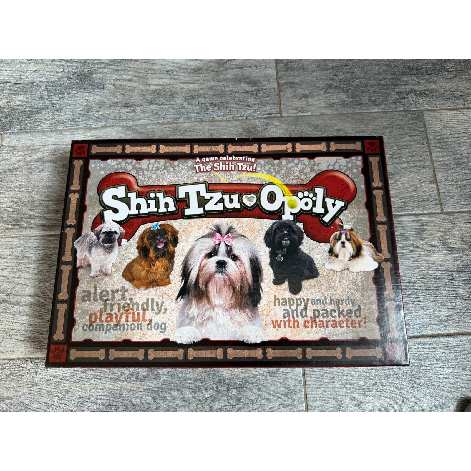 Shih Tzu Opoly Board Game Dogs Monopoly Shih tzu Made in USA Late For The Sky
