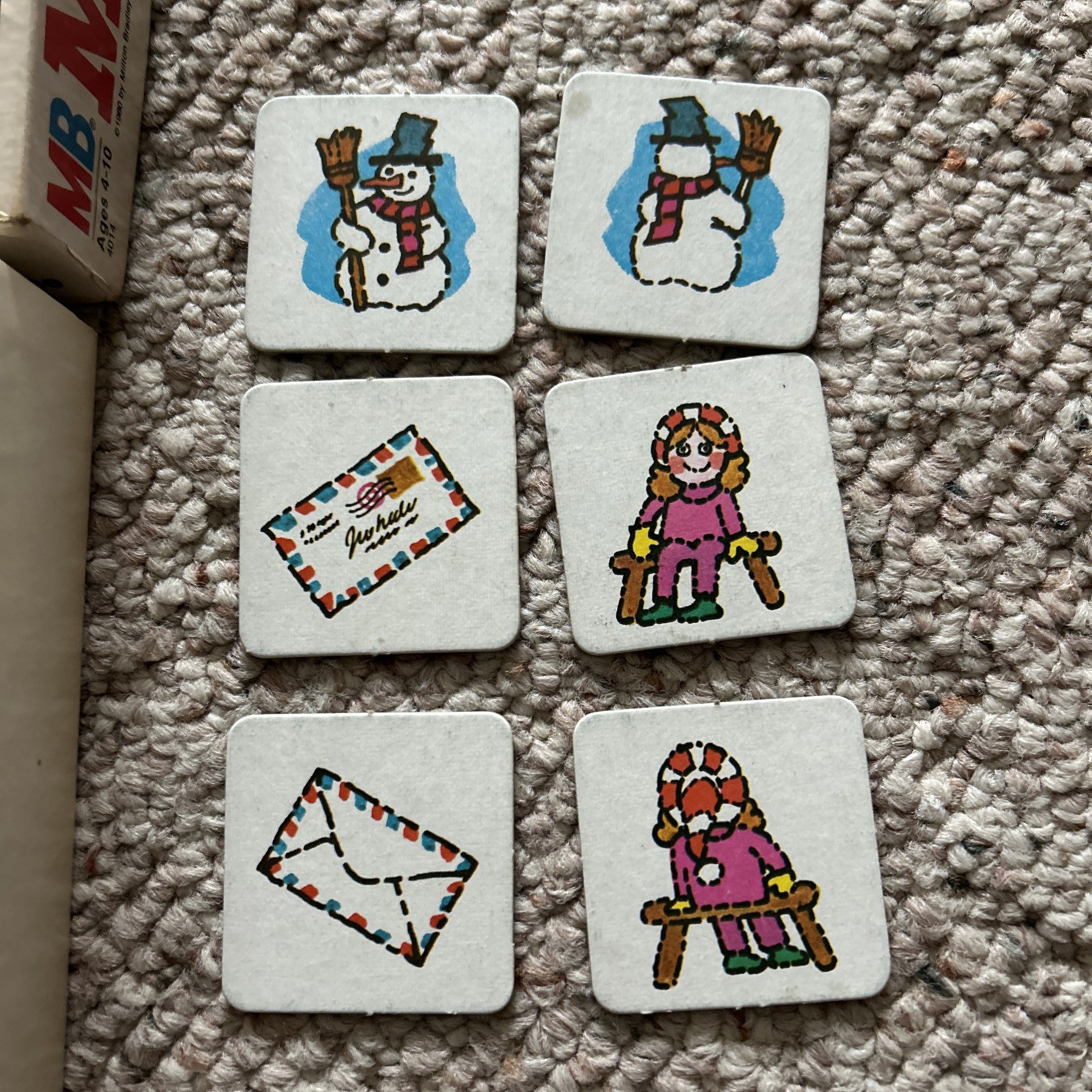 72 card Memory Card Matching Front & Back Game Milton Bradley 1980 Complete USA