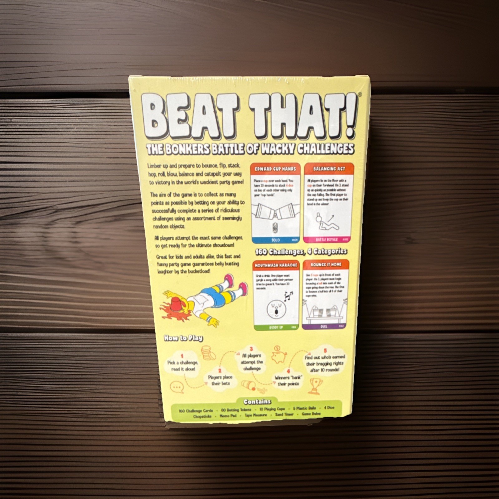 That’s What She Said Beat That Party Game Wacky Challenges 160 Cards Ages 9+