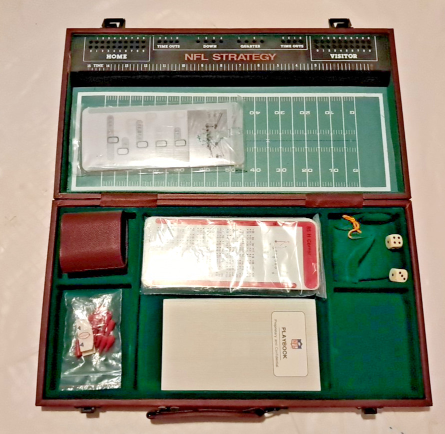 VTG NFL Strategy Football Briefcase Edition 1987 Tudor Games E20F
