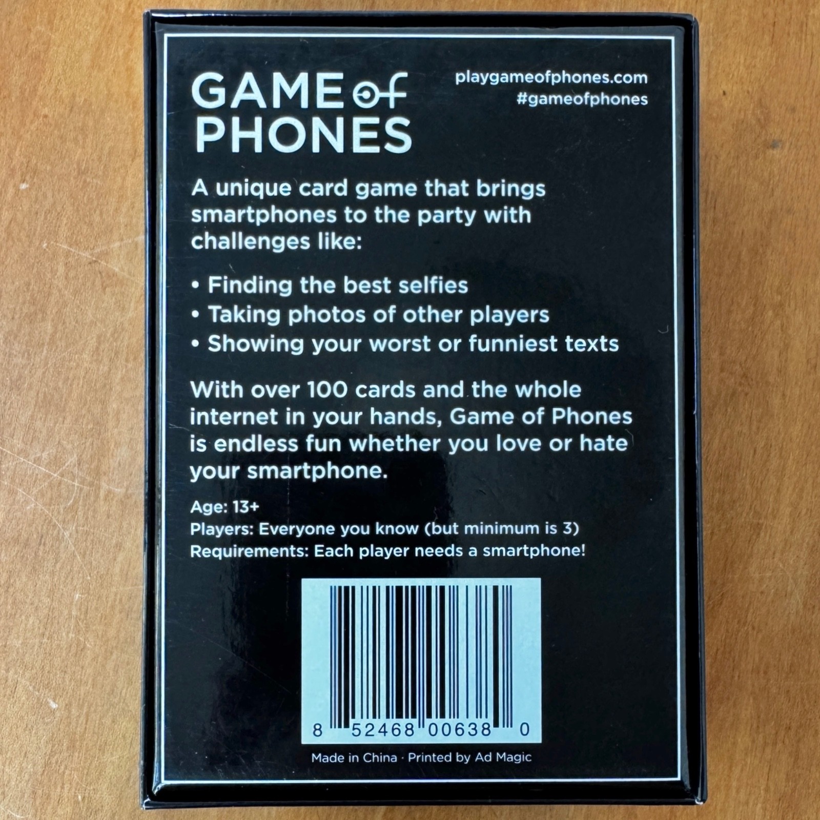 Game Of Phones! Family iPhone Card Game, Party, Group, Sleepover
