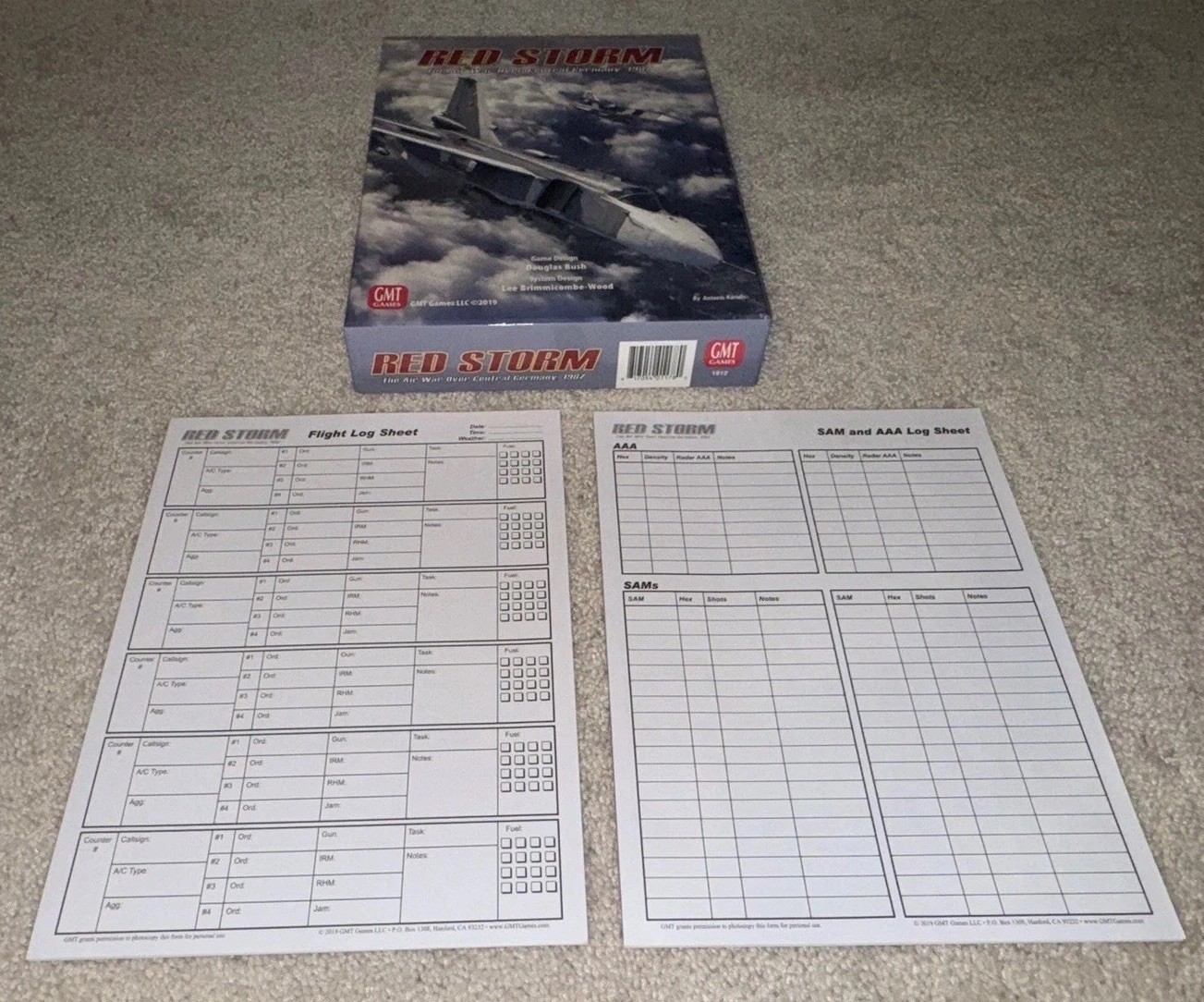 Red Storm | GMT Games | 2019 | 95% UNPUNCHED + EXTRA COUNTERS!