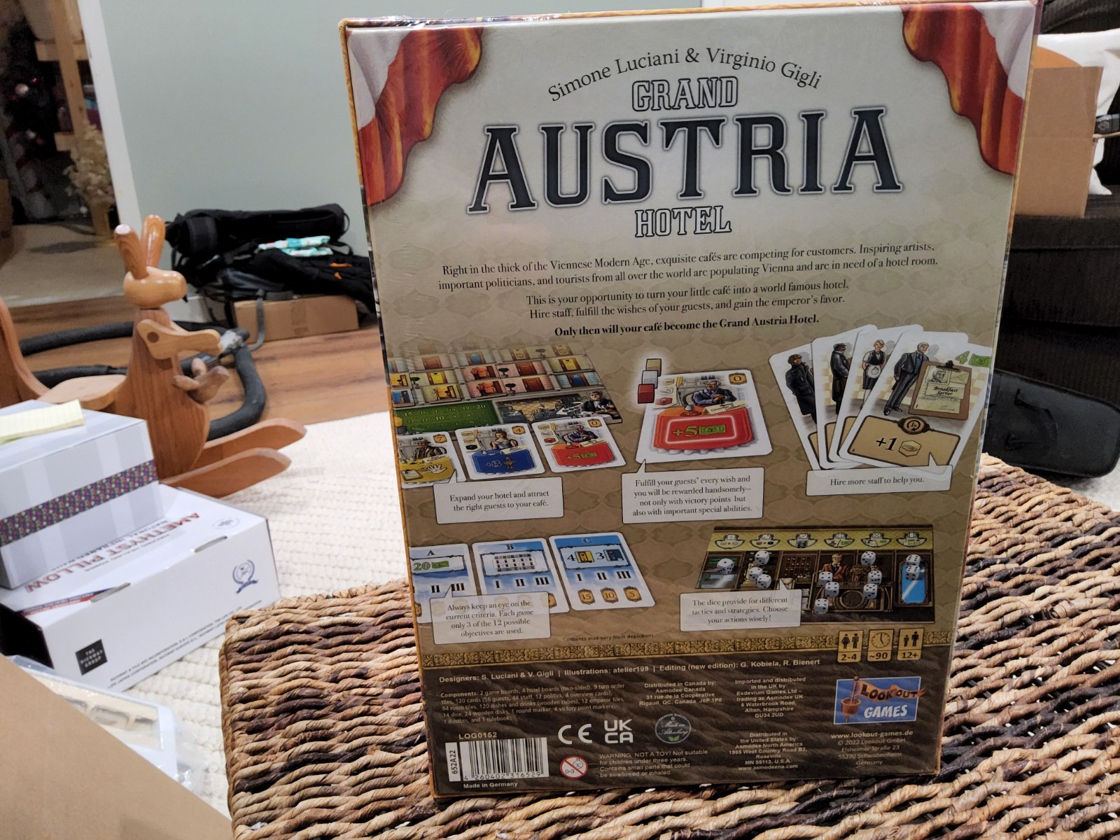 Grand Austria Hotel Board Game Expert Level Lookout Games NEW & SEALED