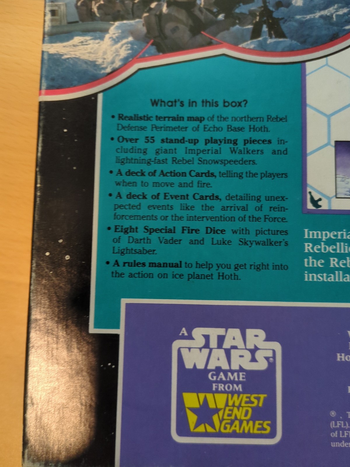 West End Games Star Wars Assault On Hoth 1988 – Used, COMPLETE