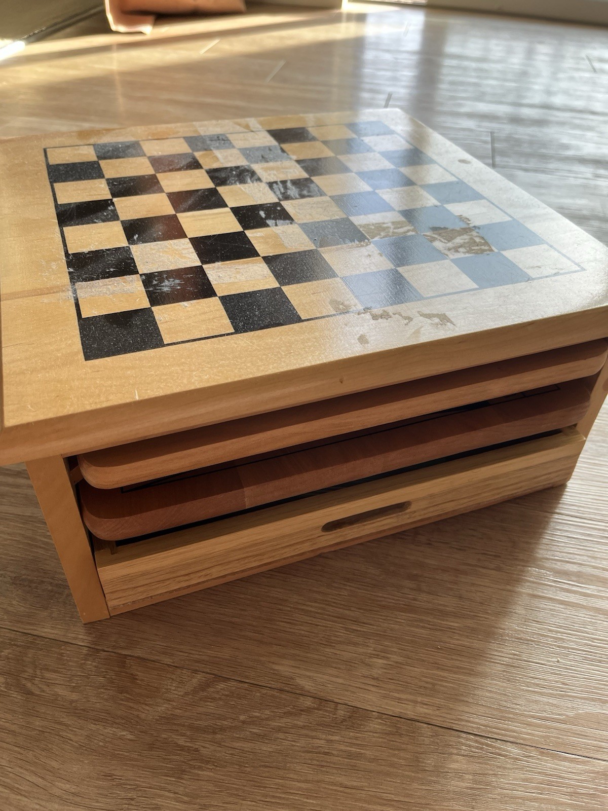 12-in-1 Wood Game Center Classic Board Games Set, Complete Game, Ages 5+