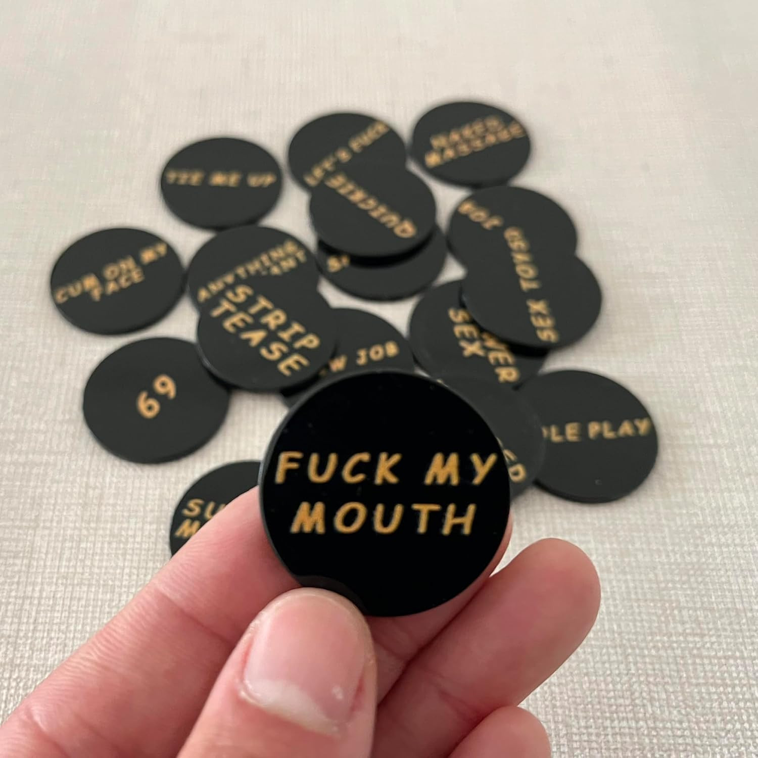 Sex Accessories for Adults Couple, Naughty Sex Token for Date Night Activity, Fu