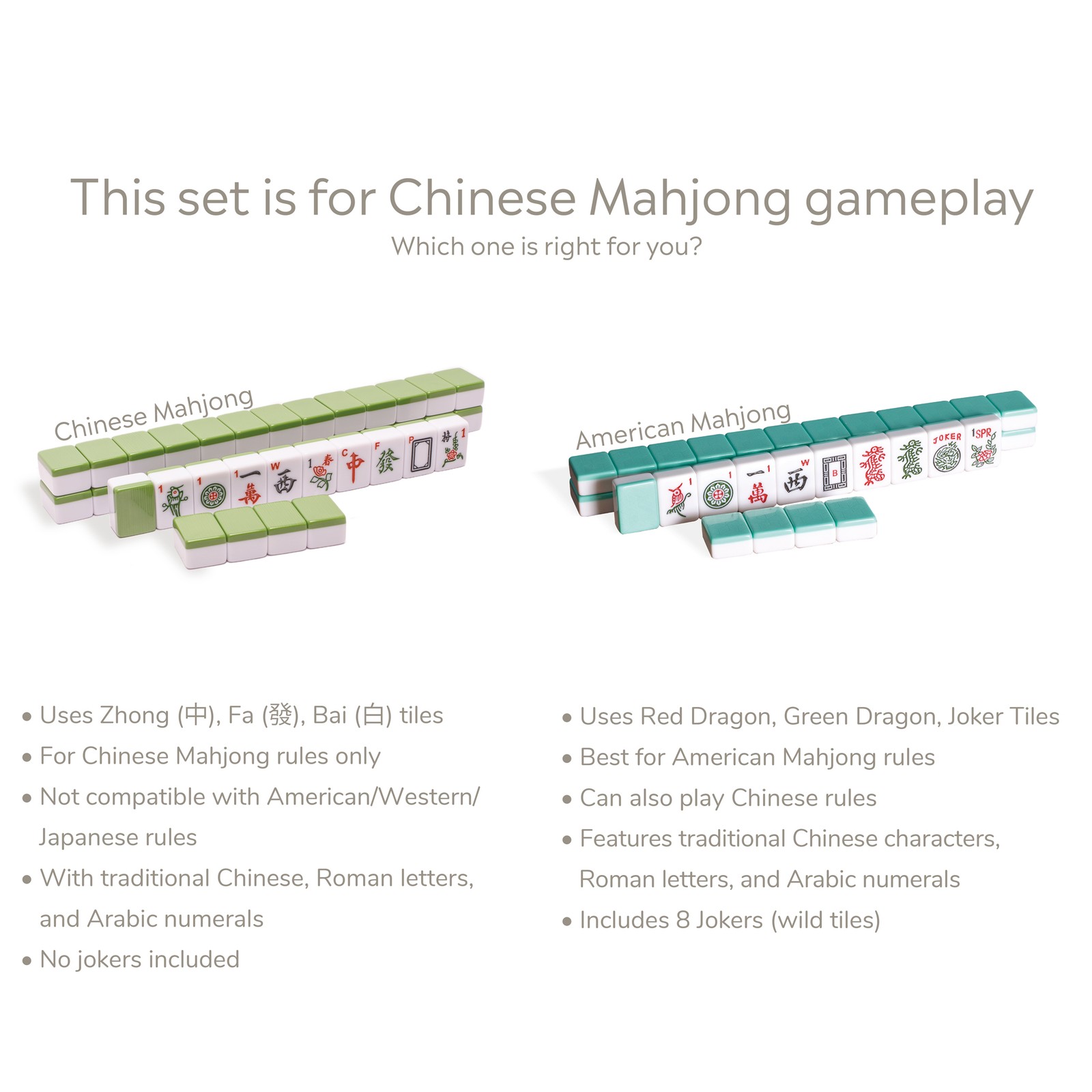 Chinese Mahjong Set, “Rouge Oasis” with 146 Small Tiles