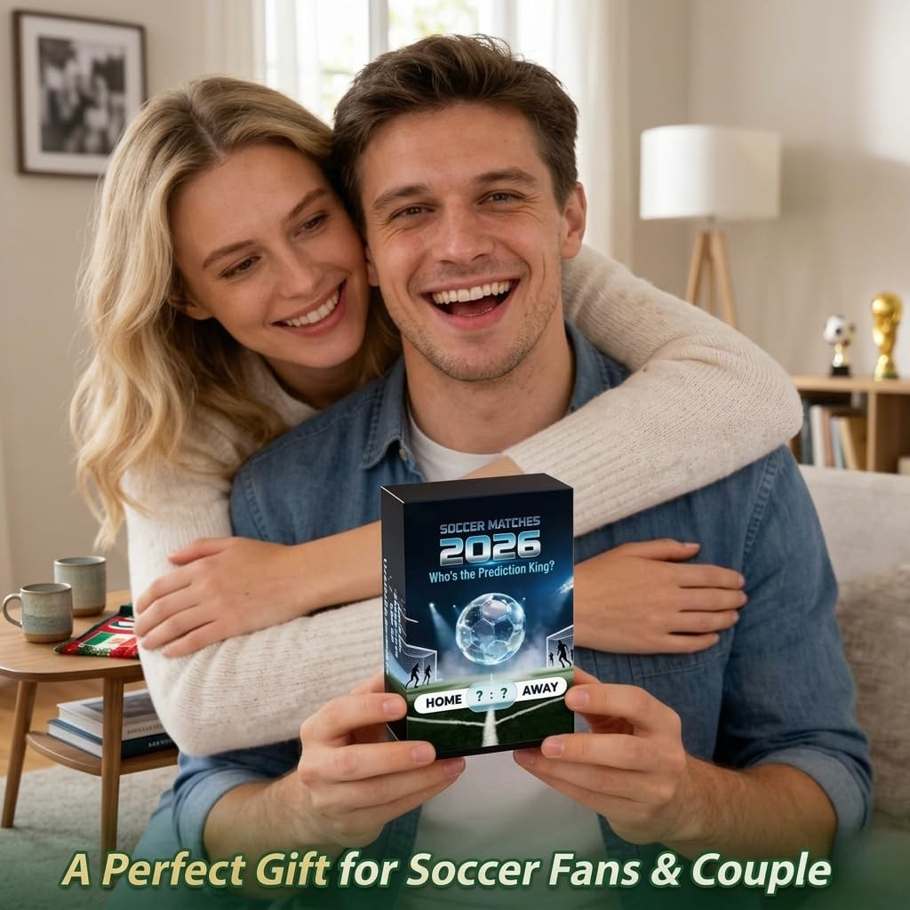 World Cup 2026 Soccer Cards Party Games – 90 Card Set Live Match Prediction C…