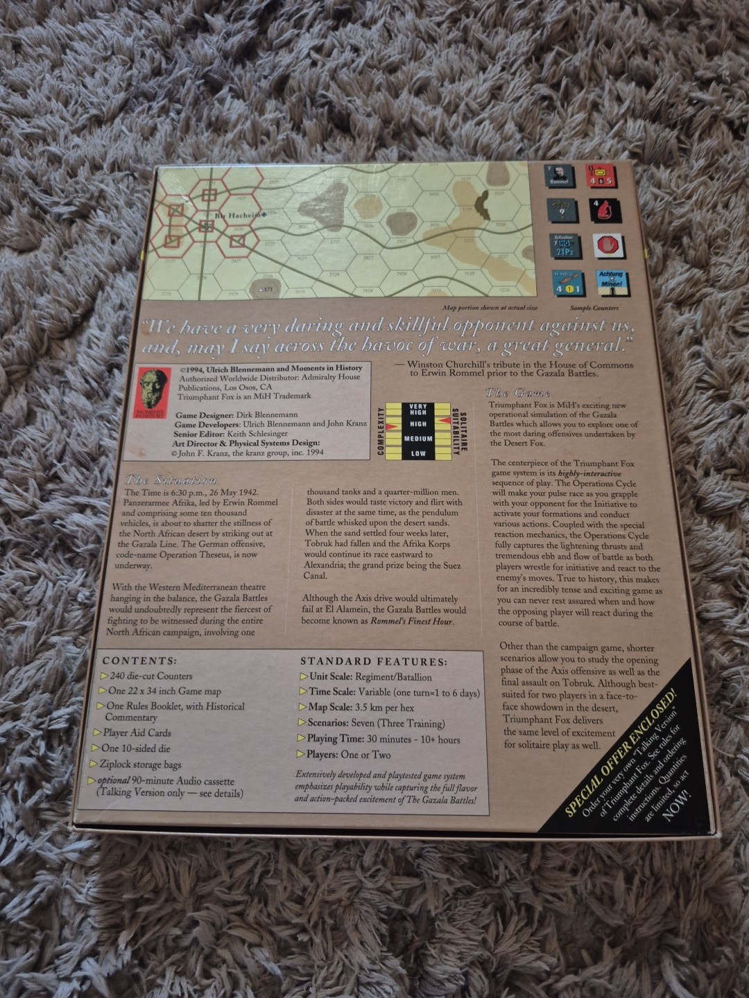 Moments in History Triumphant Fox Wargame / 1994 /