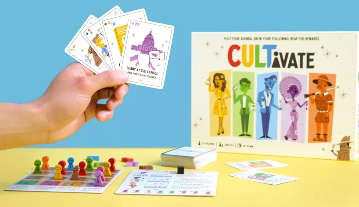 obo CULTivate Board Game .. Atlas Games .. Persuade, Outwit, Rise Above!