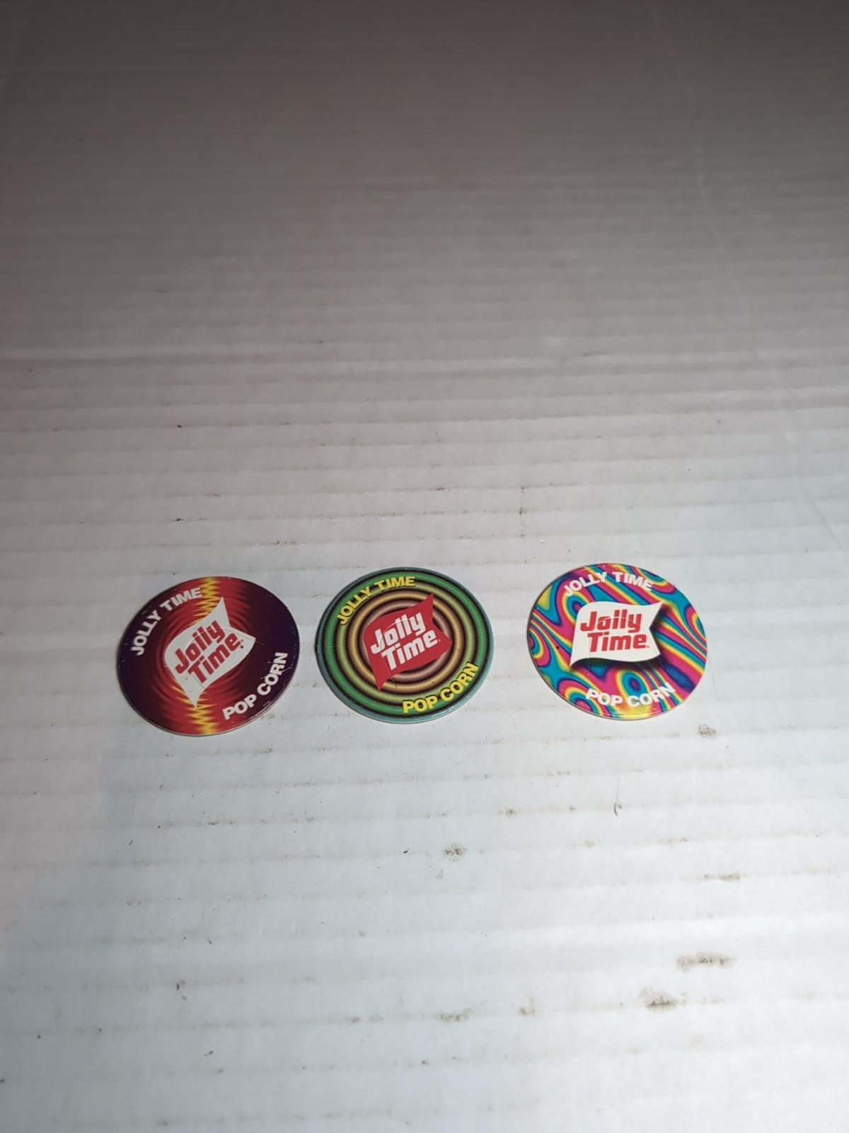 Pog Pogs Lot 1993 Jolly Time Popcorn Lot Of 3