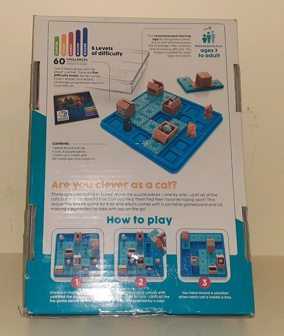 Cats & Boxes 1 Player Sealed Brand New Game