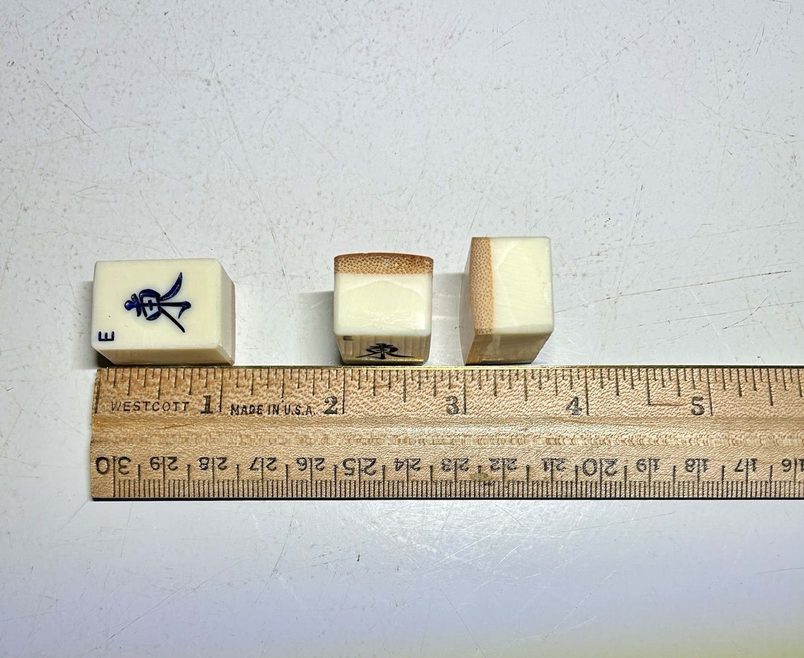 Vintage Japanese Phenolic & Bamboo Mah Jong Set & Case 144 Tiles