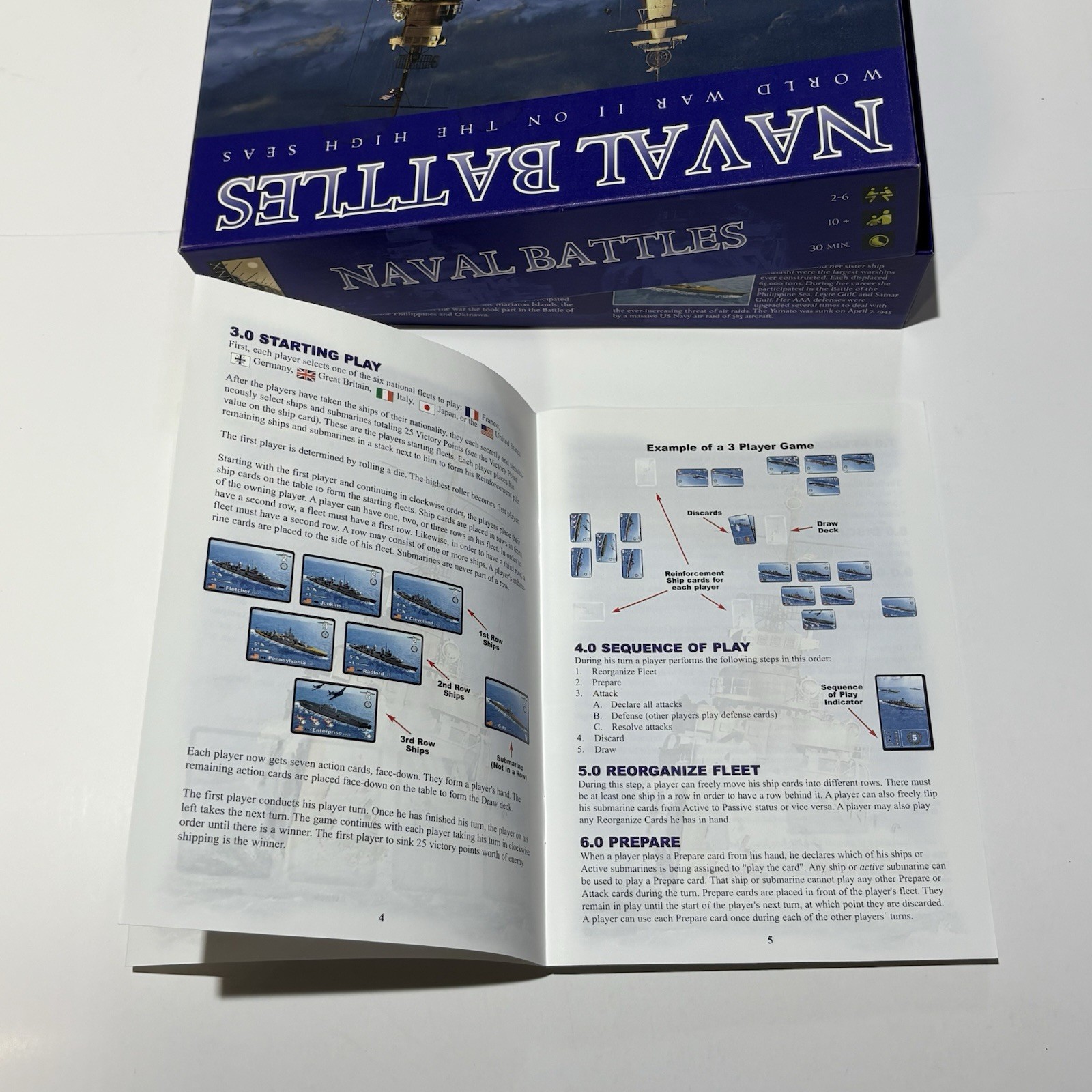 Naval Battles, WW2 on the High Seas, a card game by Dan Verssen