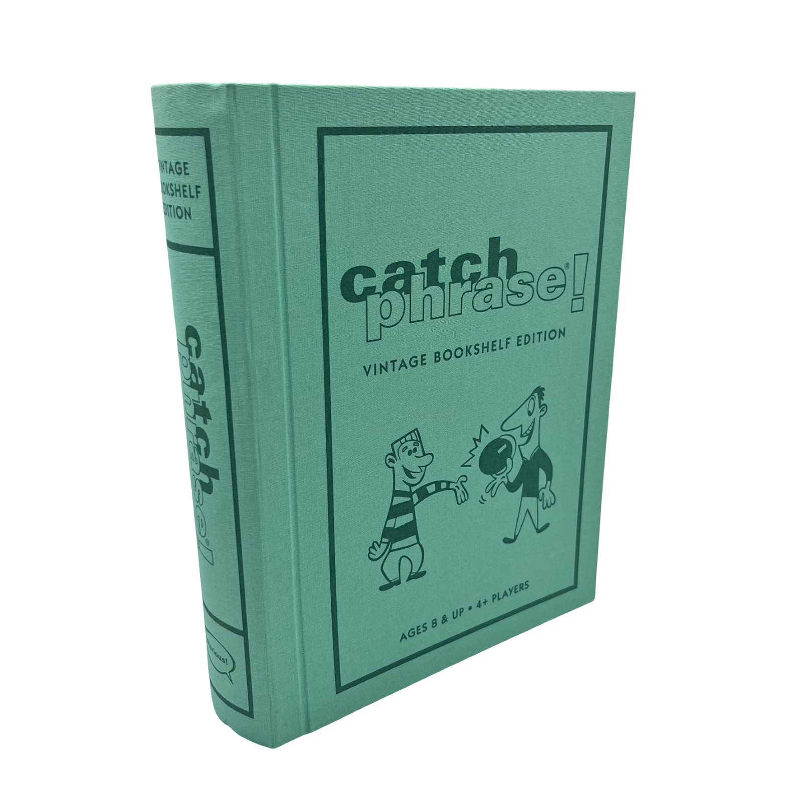 Catch Phrase! Board Game Vintage Bookshelf Edition Linen Open Box