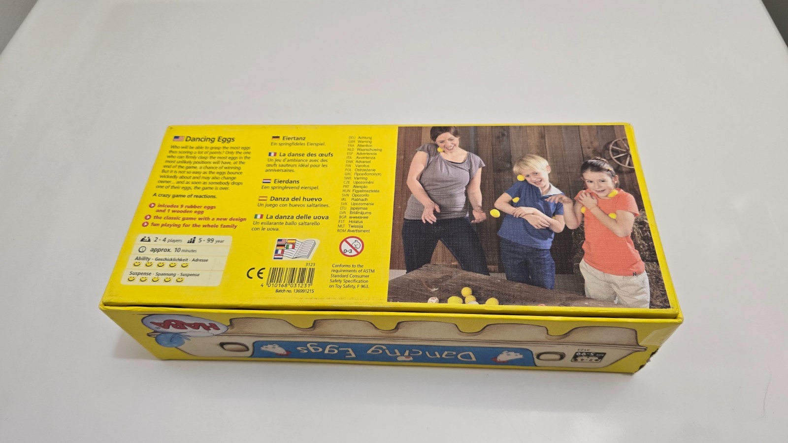 DANCING EGGS Dexterity Family Game 100% COMPLETE AWARD WINNING GAME 2014