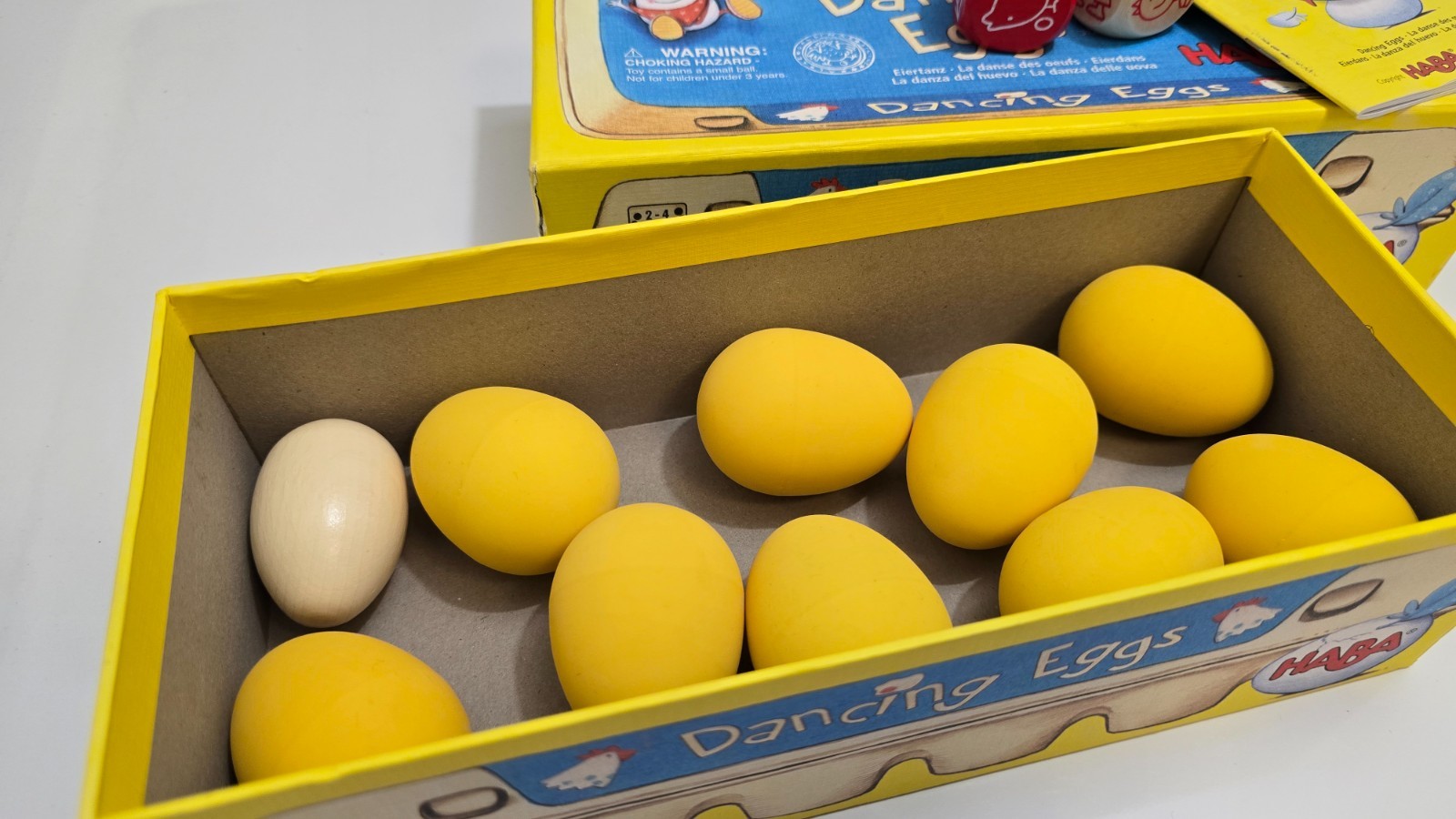 DANCING EGGS Dexterity Family Game 100% COMPLETE AWARD WINNING GAME 2014