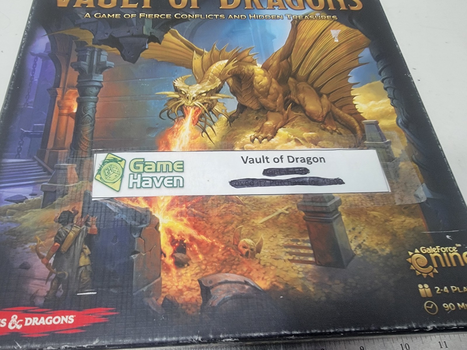 Vault Of Dragons Board Game Gale Force Nine D&D Dungeons & Dragons Waterdeep
