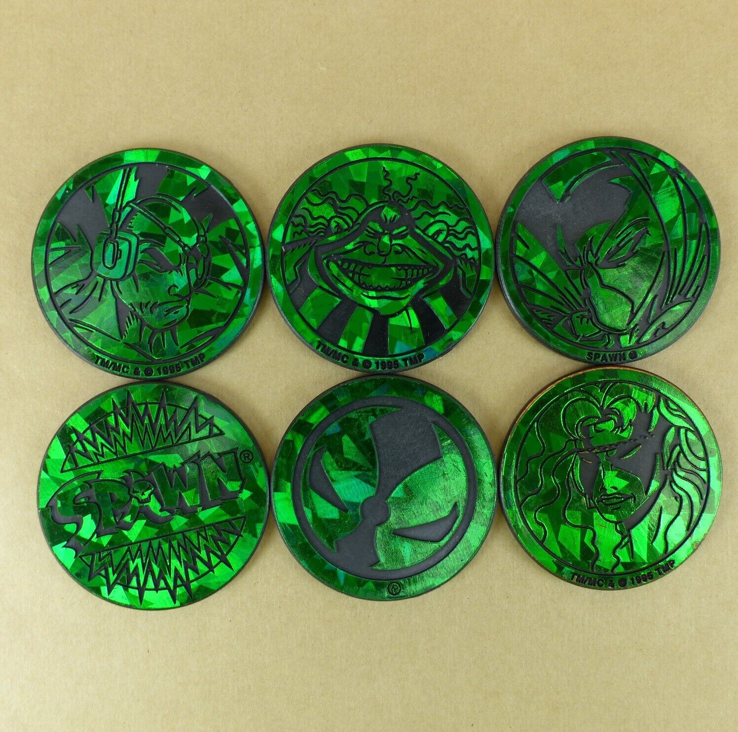 Lot of 6 SPAWN Kini Slammers Authentic The World POG Federation Todd McFarlane