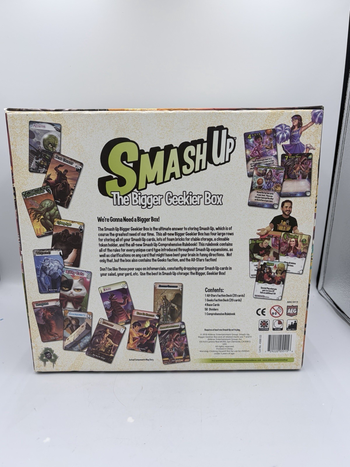 AEG: Smash Up – The Bigger Geekier Box COMPLETE + 3 Expansions 19 Factions