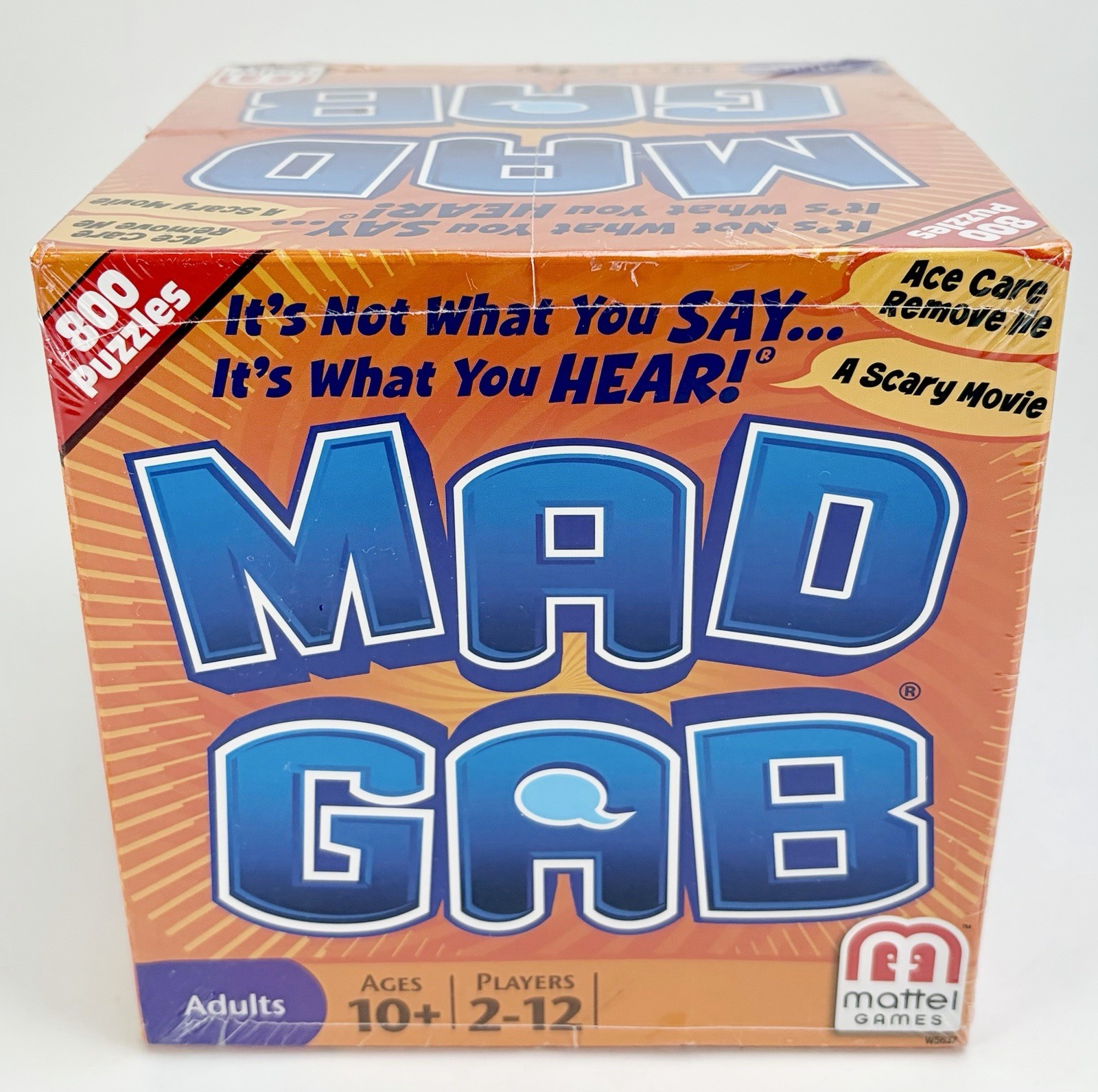 2011 Mad Gab Party Game Mattel Games 2-12 Players Age 10+ NEW Sealed!