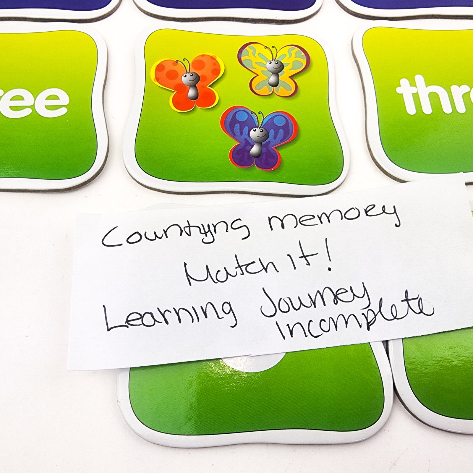 Learning Journey Match It Counting Memory Game 55 Tiles