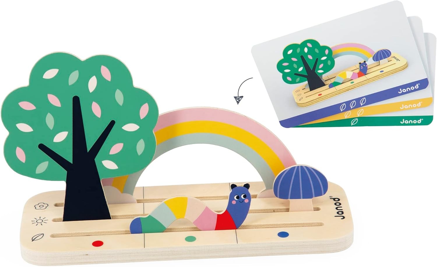Janod Pédagogie Range-Finding Your Bearings in Space-The Garden-9 FSC Wood Acces