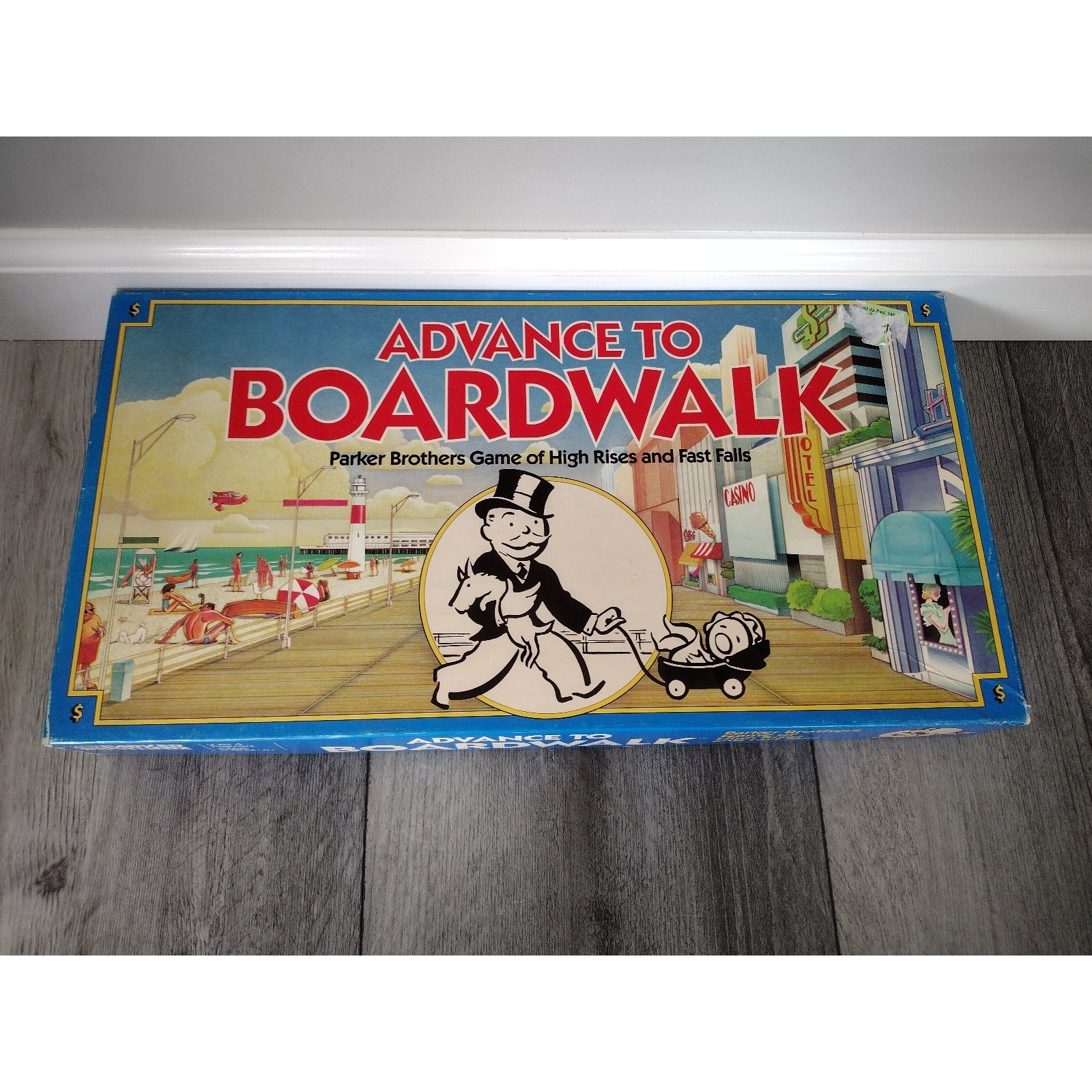 VTG Parker Brothers 1985 Advance to Boardwalk Board Game Complete 2-4 Players 8+
