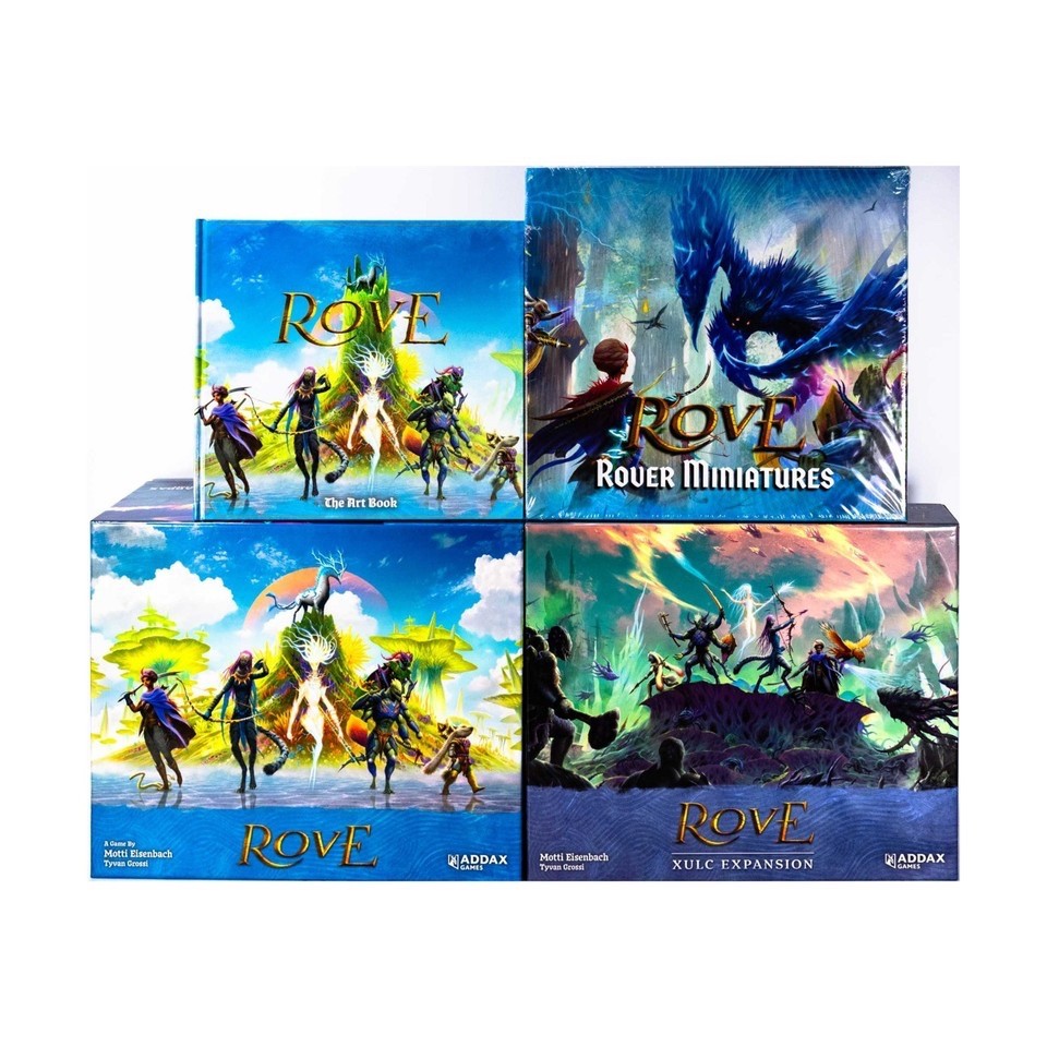 Addax Rove Kickstarter Collection #1 – Base Game + Expansion + Extras Brand New!