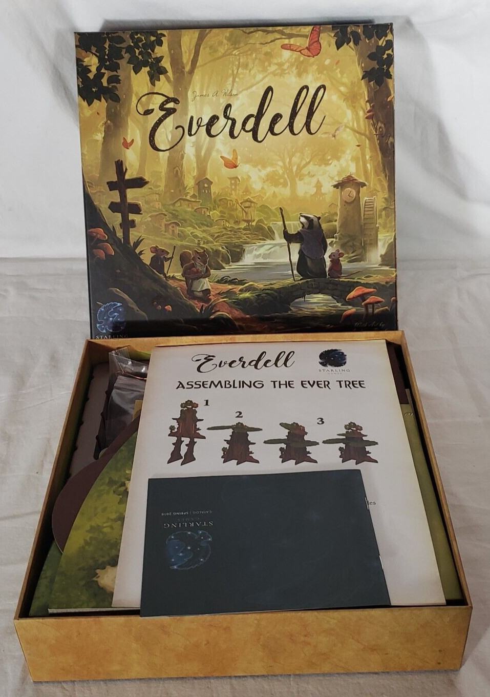 OPEN BOX NEVER PL AYED Spring 2019 2nd ed. Starling Games Everdell Game – 100%
