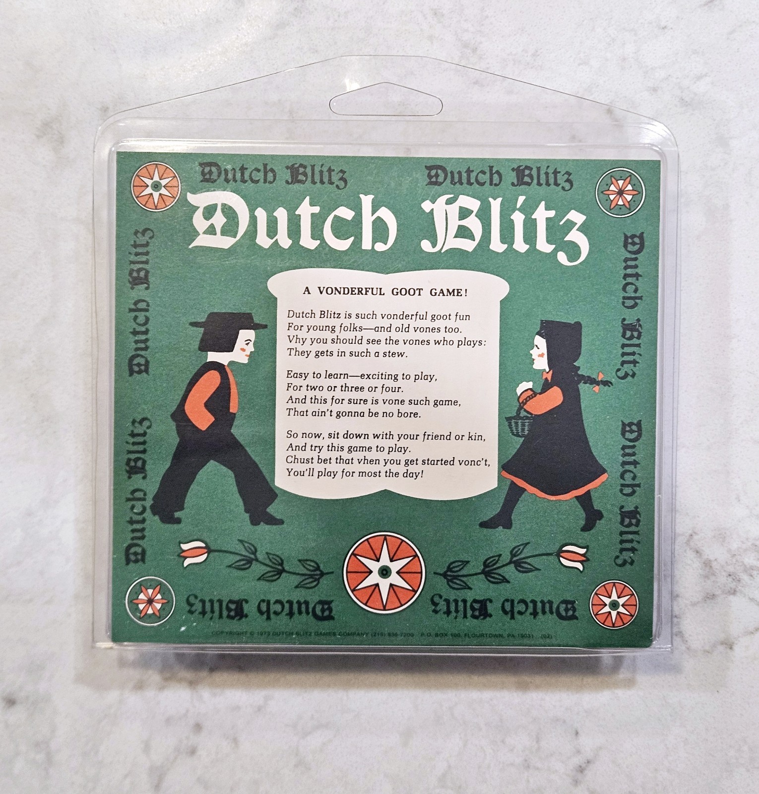 Playing Cards Holland Dutch Blitz Game 1973 Family Game Night Vintage