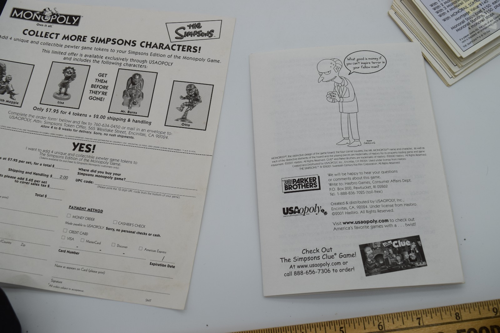 The Simpsons Monopoly Board Game Welcome to Springfield Parker Brothers Homer