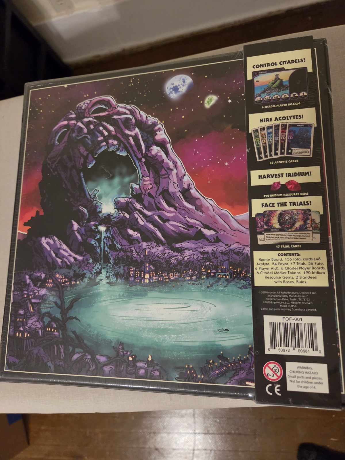 NEW Fate of Fantos The Irridium Wars Board Game Mondo Games New