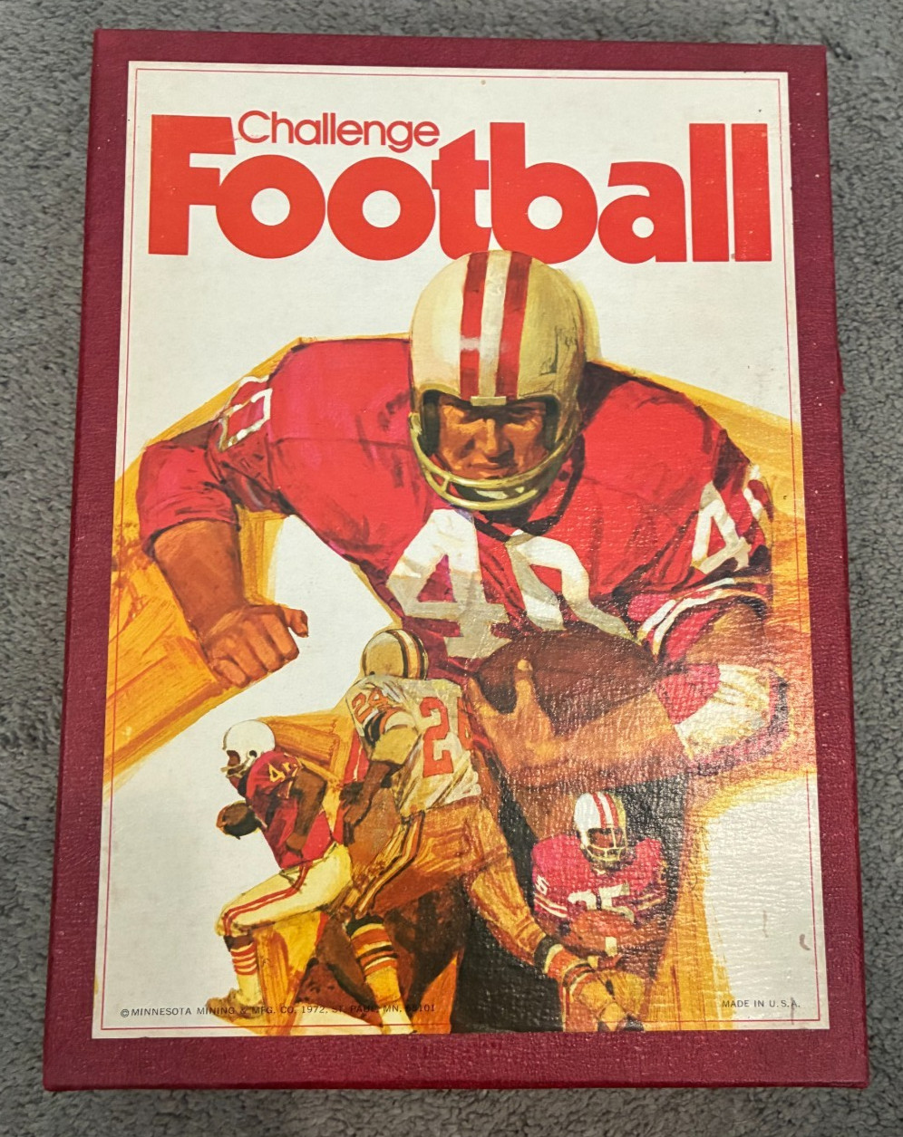 Challenge Football by 3M Games – Vintage 1972 NFL Bookshelf Game – 100% Complete