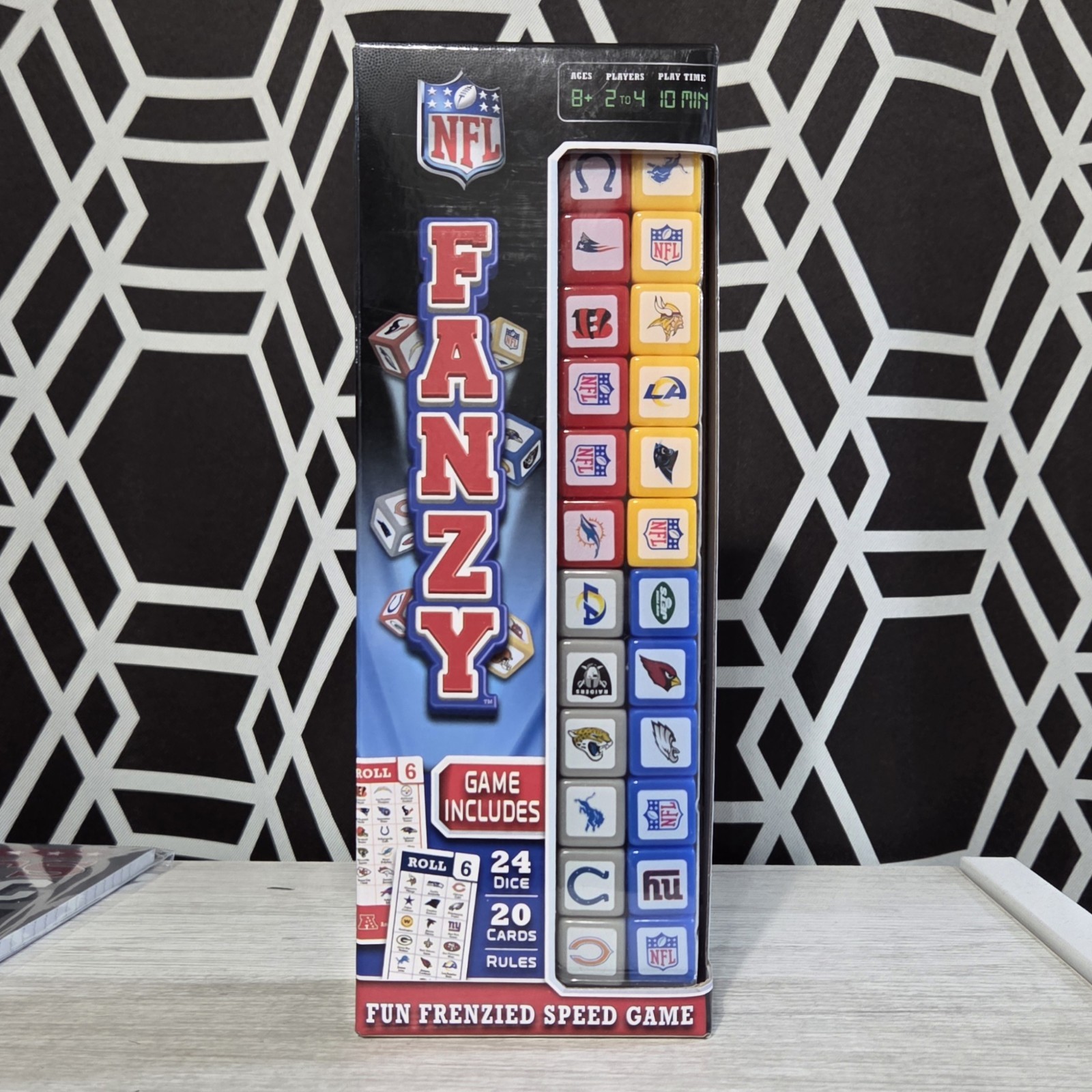 MasterPieces Licensed NFL Fanzy Dice Game “Fun Frenzied Speed Game” NEW