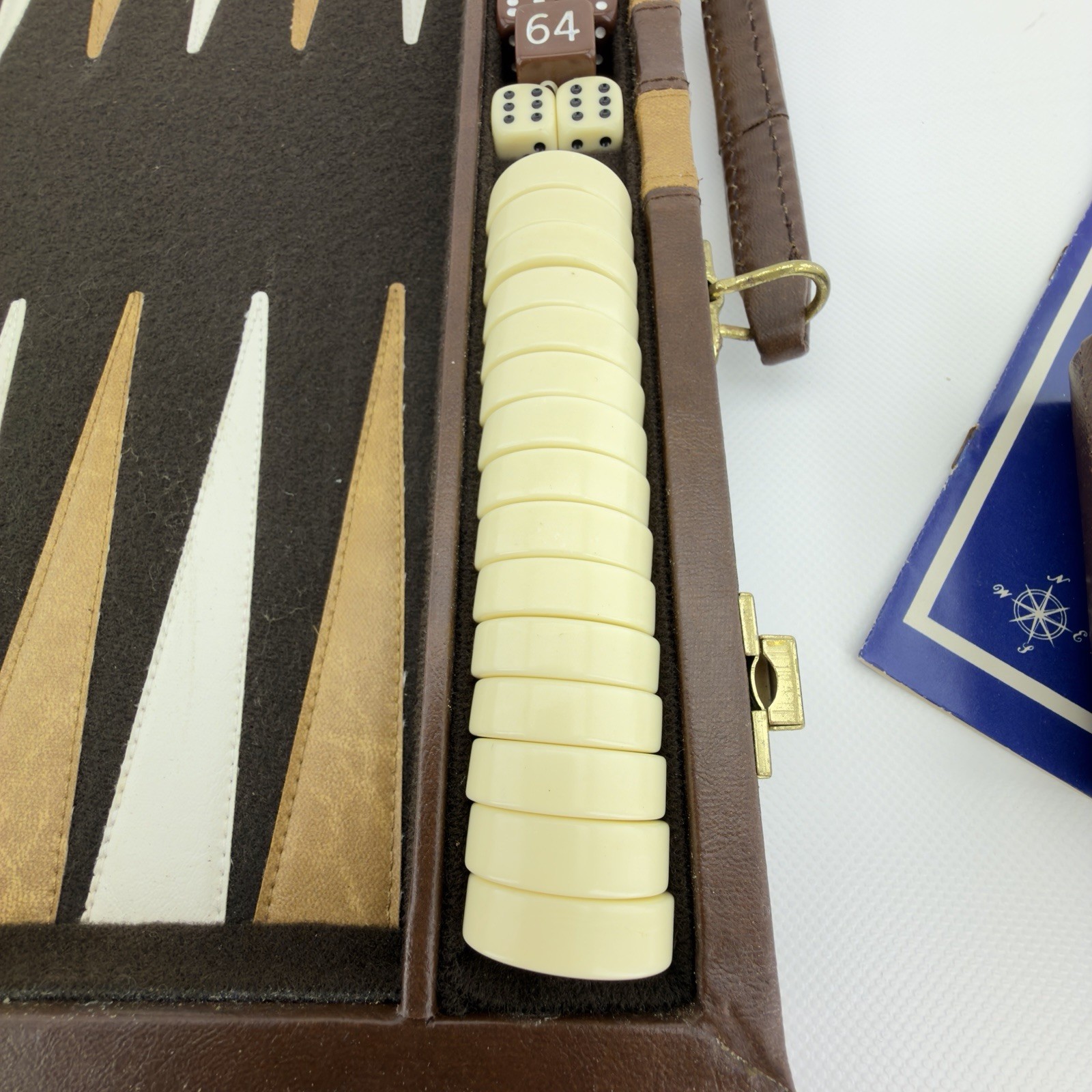 VTG 1970s Backgammon Fred Roberts SF Case Set Vintage Made In USA San Francisco