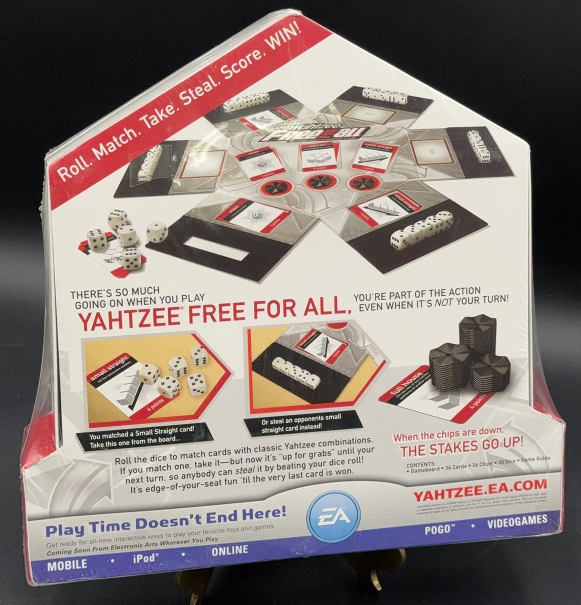 Yahtzee Free For All Dice Game Parker Brothers 2008 NOS Rare OOP HTF NEW SEALED