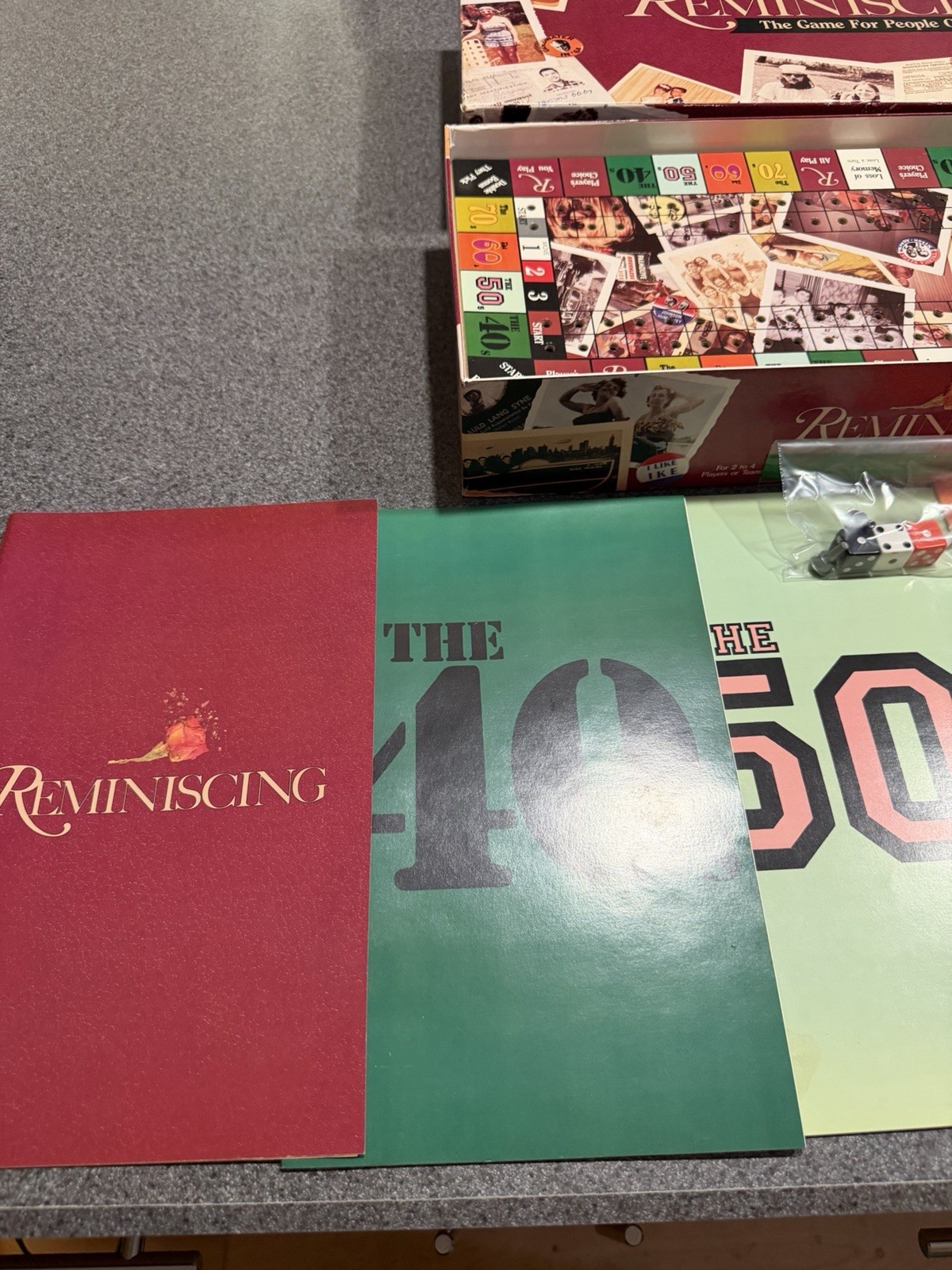 Reminiscing The Game For People Over Thirty 1989 Complete Vintage Board Game