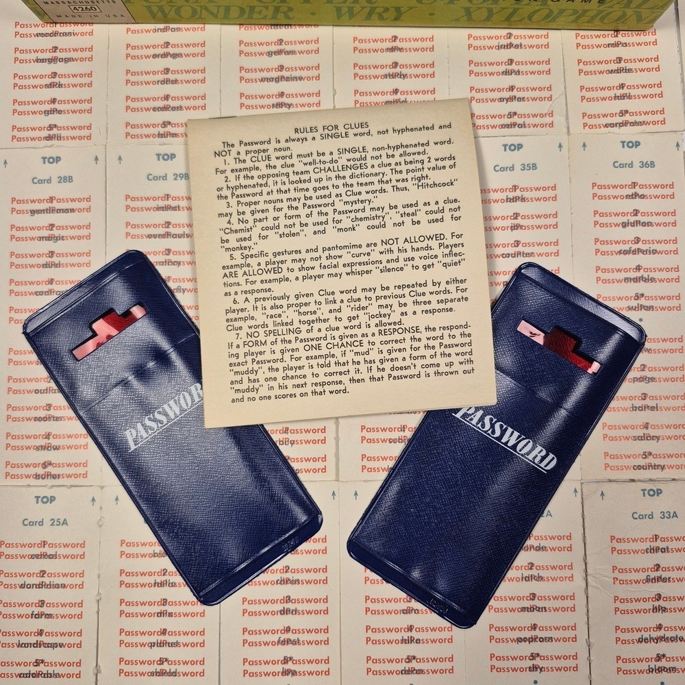 Vintage 1970s Milton Bradley Password Volume Ten Word Association Game MB 4260