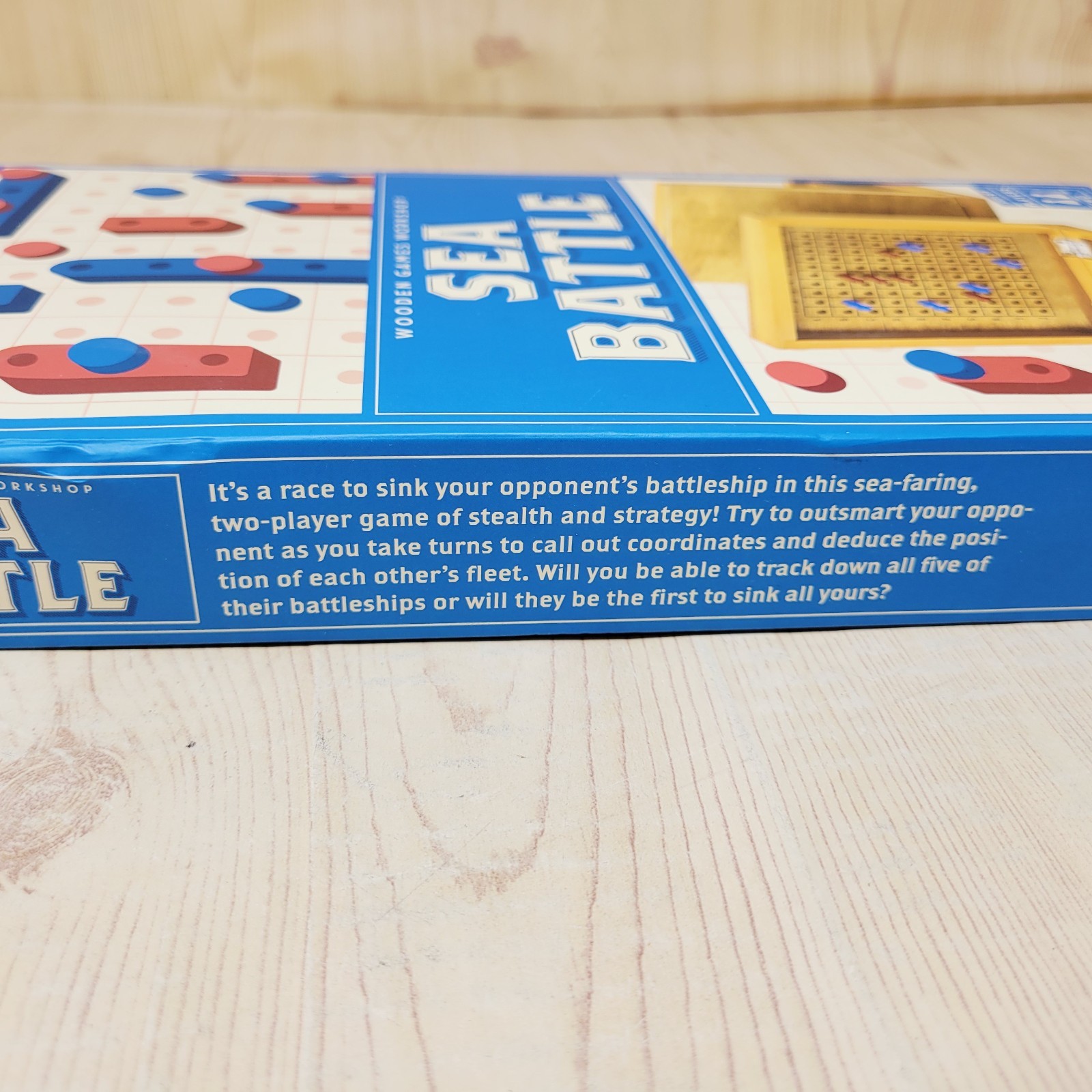 Professor PUZZLE Sea Battle A Wooden Take on the Traditional 2 Play Board Game
