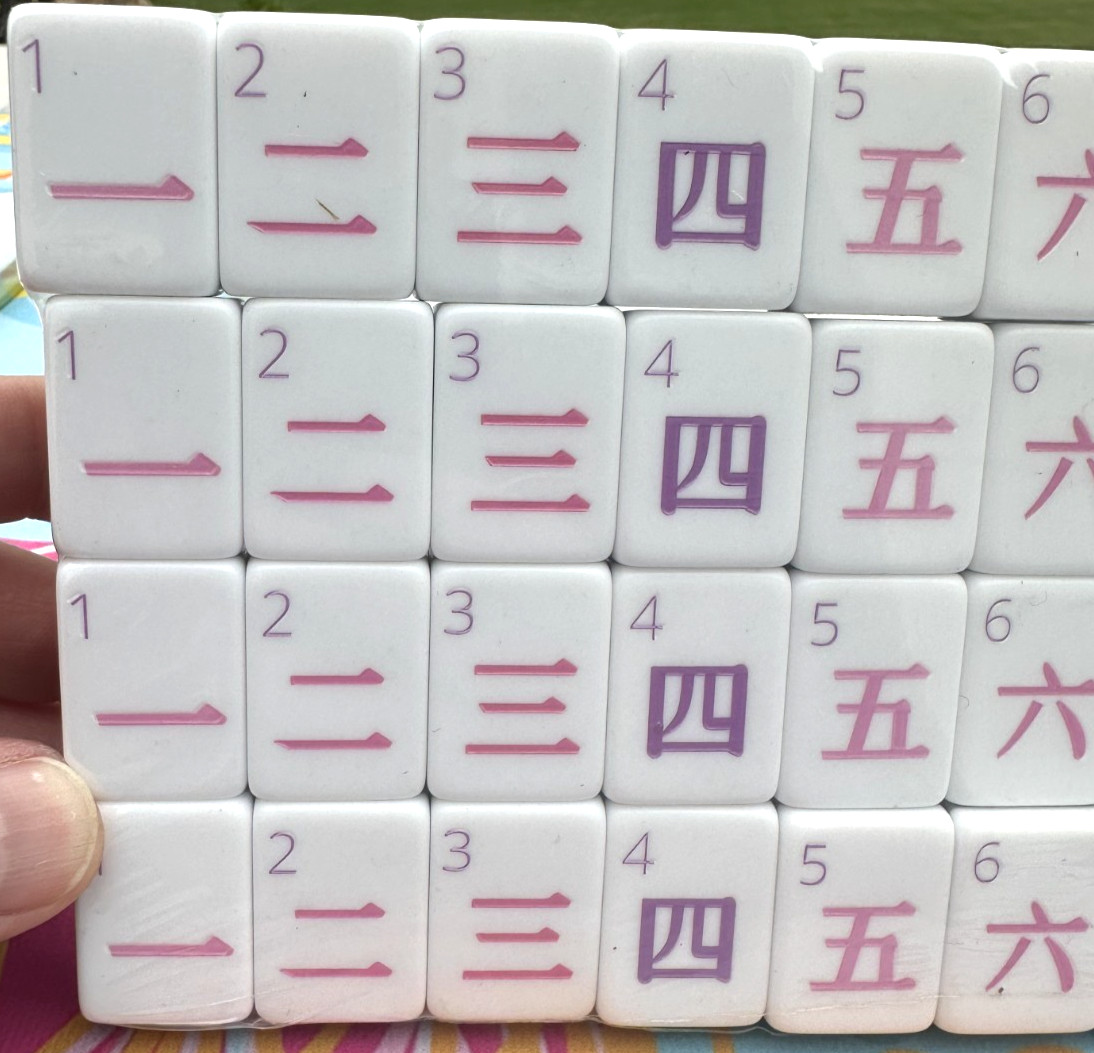 LIM0NCELLO 4 Layer Acrylic Mahjong Tiles Full American Set 160 Tiles US SELLER!