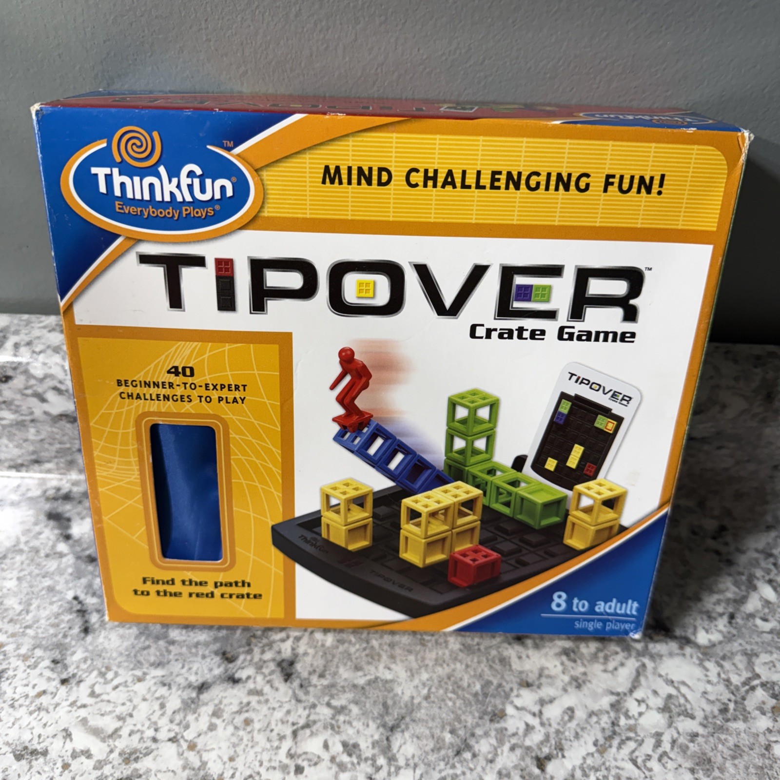 Tipover: Crate Tipping Logic Game ThinkFun 2010 – Missing 1 Expert Card