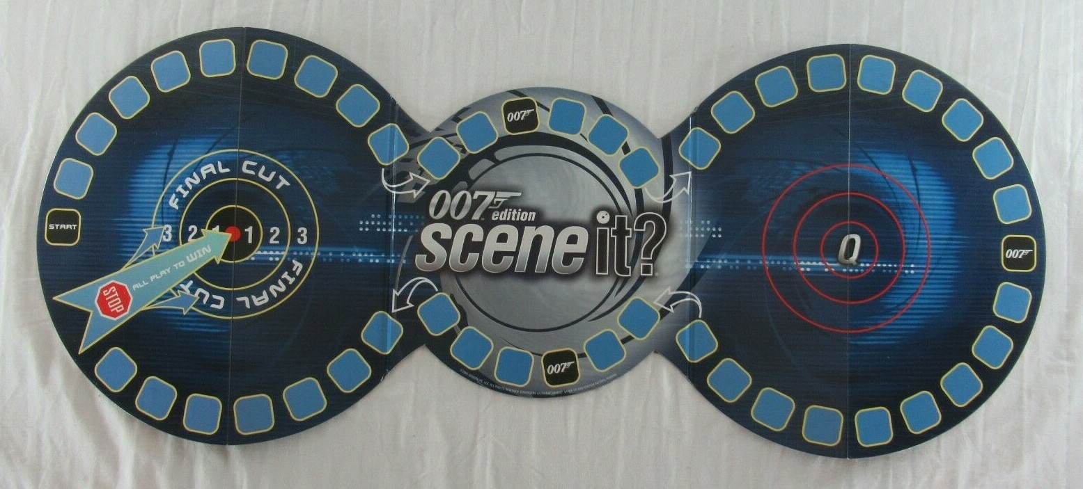 James Bond 007 Edition Scene It? DVD Board Game Screenlife 2004 100% COMPLETE