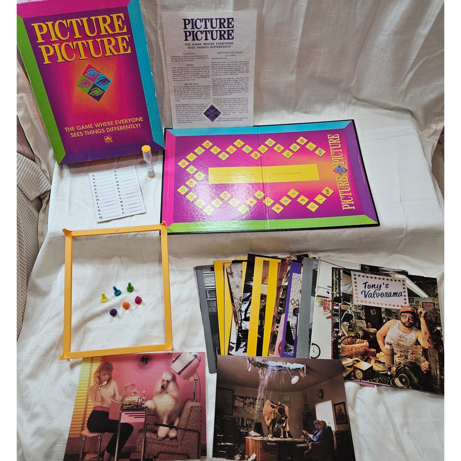 Vintage 1992 Picture Picture Board Game by Golden- Complete Game