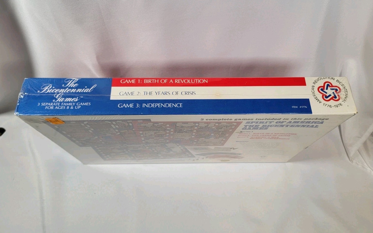Vintage 1975 Coach House “THE BICENTENNIAL GAMES” 3 Board Games In 1 NEW Sealed