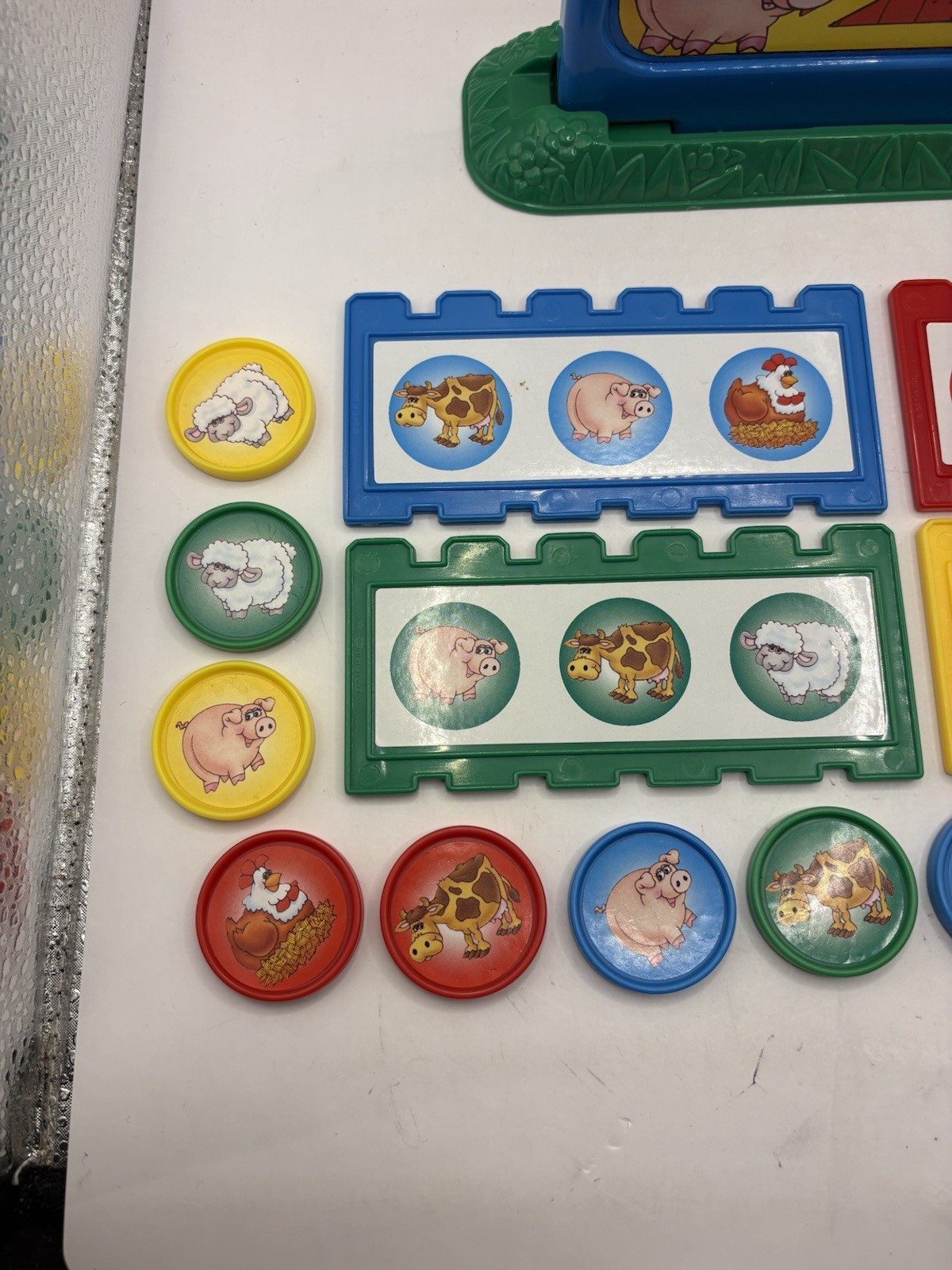 Vintage Barnyard Bingo Fisher Price With Case Missing 1 Red Token As Shown