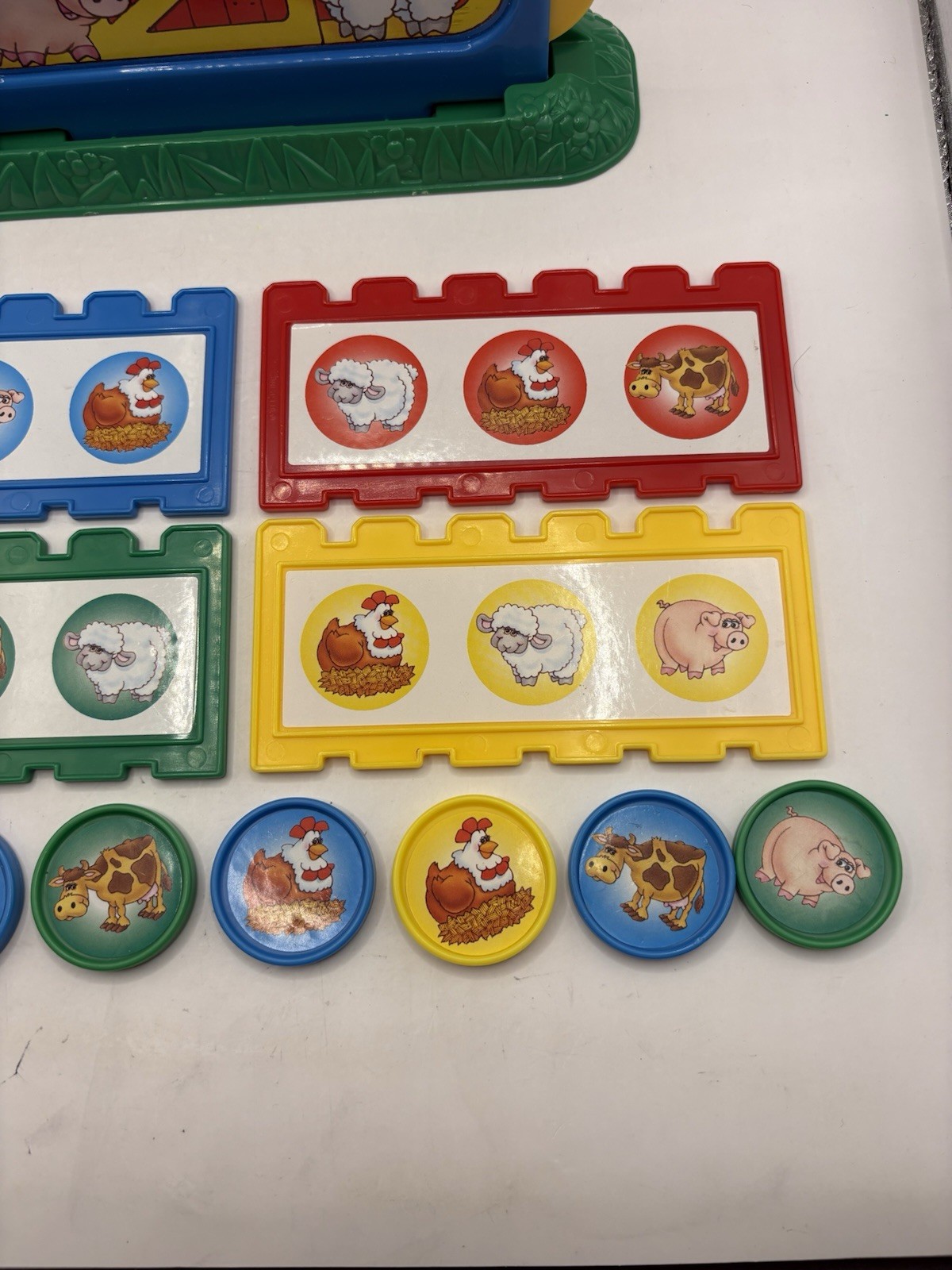 Vintage Barnyard Bingo Fisher Price With Case Missing 1 Red Token As Shown
