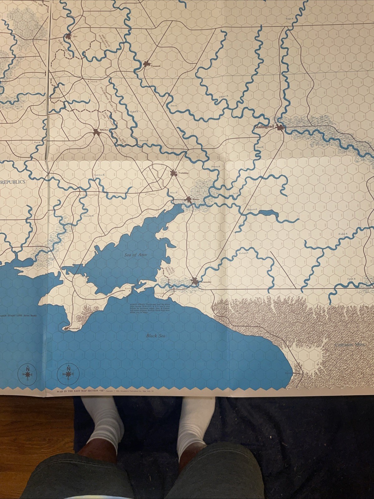SPI. 1974. War In The East. Punched. VGC. Rare Collectible.