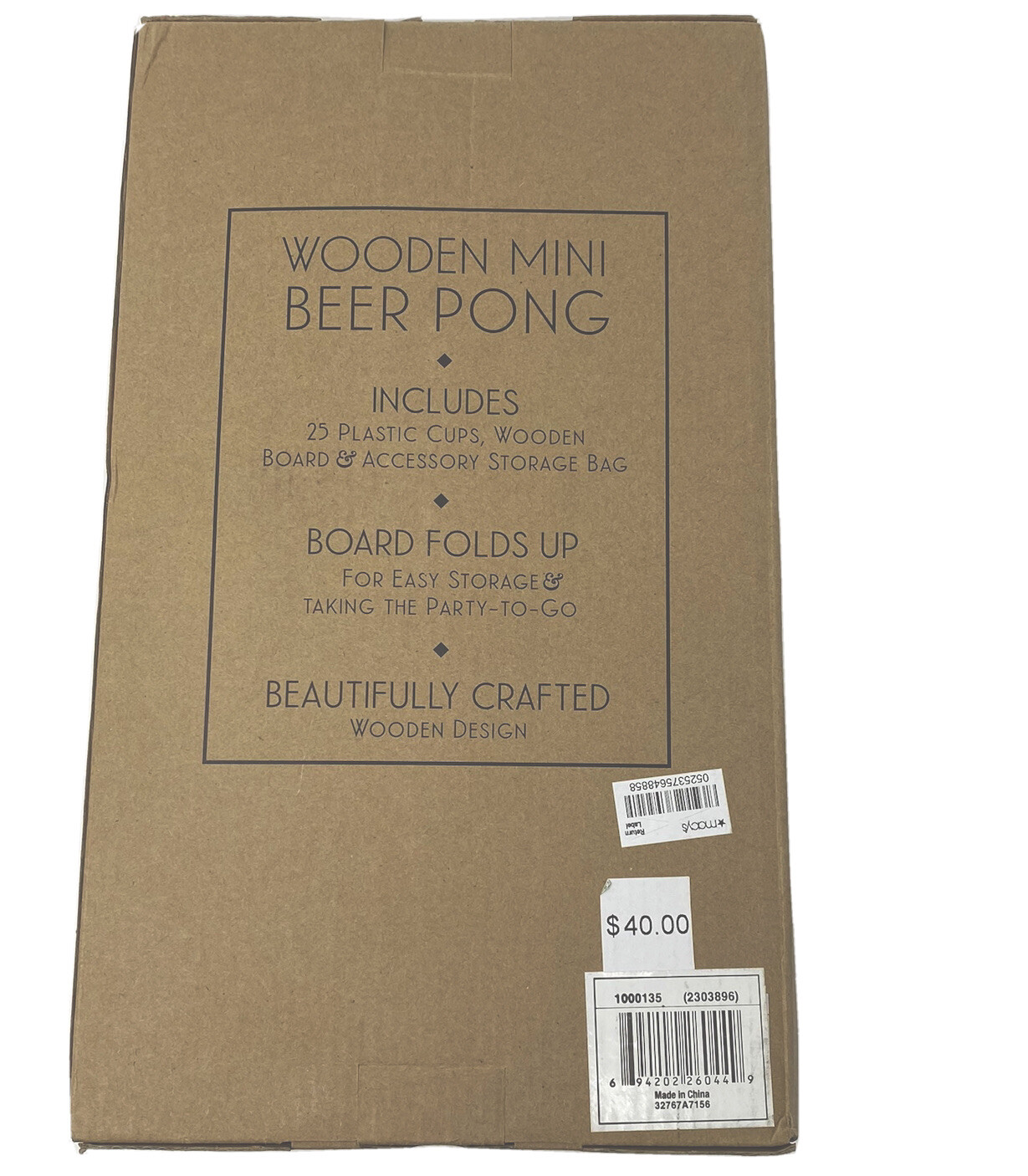 Studio Mercantile Wooden Mini Beer Pong