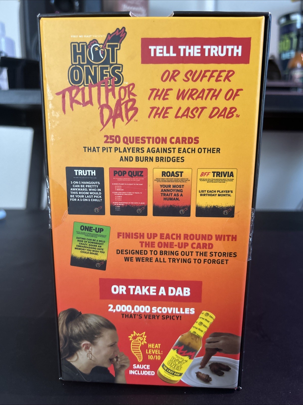 First We Feast “Hot Ones” Truth Or Dab The Game. NEW Unopened.